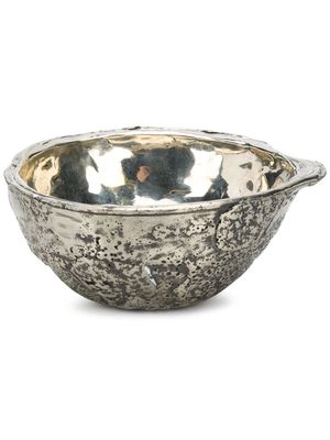 Parts of Four Single Pour bronze bowl - Metallic