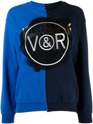 Viktor & Rolf Re-Seal II deconstructed sweatshirt - Blue