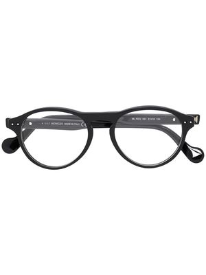 Moncler Eyewear round frame glasses - Black