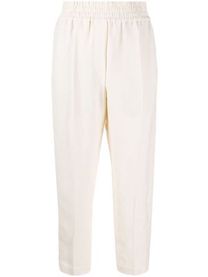 Brunello Cucinelli cropped tapered trousers - Neutrals