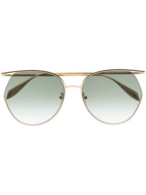 Alexander McQueen Eyewear round sunglasses - Gold