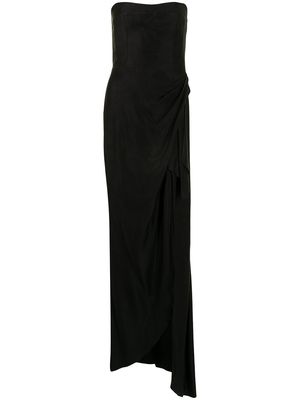 MANNING CARTELL Asymmetrical Games strapless gown - Black