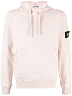 Stone Island logo sleeve hoodie - Pink
