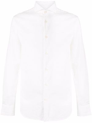 Deperlu pointed-collar cotton shirt - White