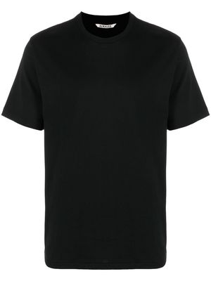 Auralee solid-colour crewneck T-shirt - Black