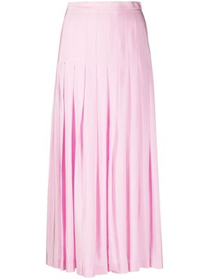 Giambattista Valli pleated midi skirt - Pink