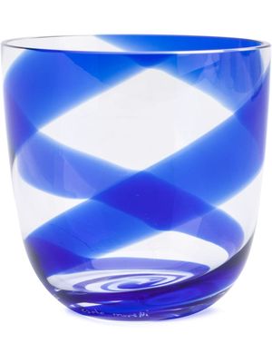 Carlo Moretti twist stripe glass - Blue