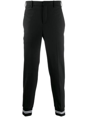 Neil Barrett stripe detail trousers - Black