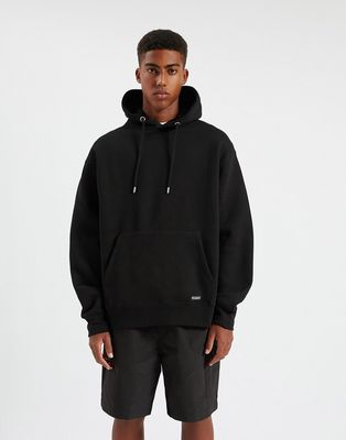 Pull & Bear hoodie in black