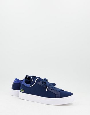 Lacoste la piquee sneakers in navy blue