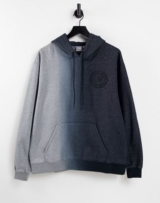 Puma Hoops ombre hoodie in black and gray