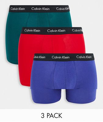 Calvin Klein 3 pack Cotton Stretch trunks-Multi