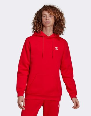 adidas Originals essentials hoodie in red