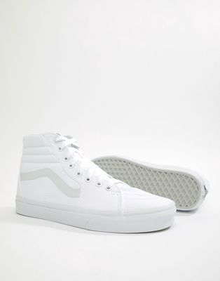Vans Classic SK8-Hi triple white sneakers