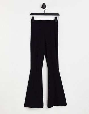 & Other Stories knitted flared pants in black