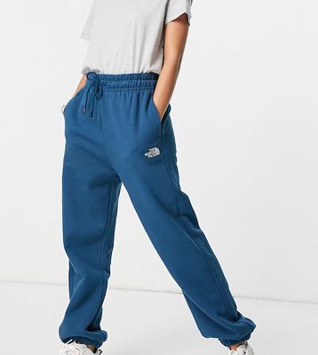 The North Face Oversized Essential sweatpants in navy Exclusive at ASOS