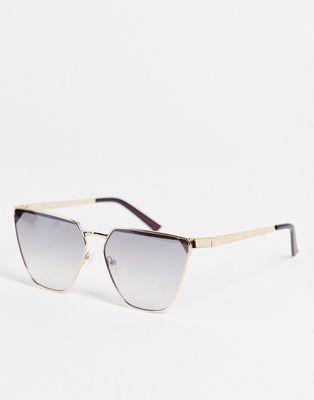 AJ Morgan seize cat eye sunglasses-Gold