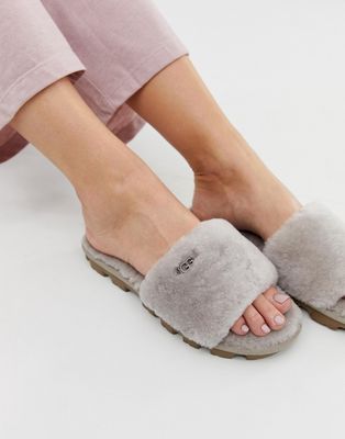 UGG Cozette slide slippers in oyster-Grey