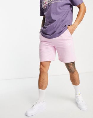 Pull & Bear set jersey shorts in pink