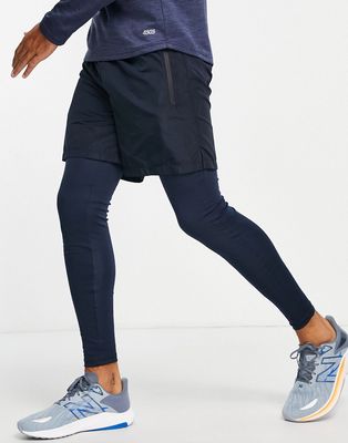 Bolongaro Trevor Sport anchorage 2 in 1 tights & shorts-Black