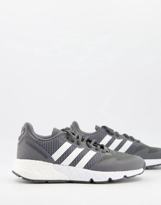 adidas Originals ZX 1K Boost sneakers in dark gray-Grey