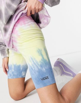 Vans Tie Dye legging shorts in multi
