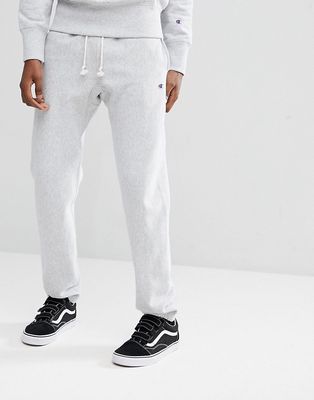 Champion sweatpants with small logo in gray