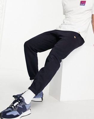 Carhartt WIP chase sweatpants in navy
