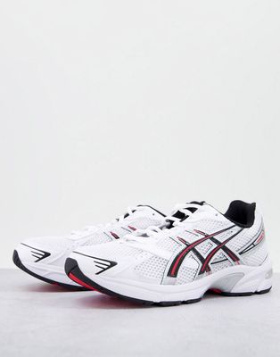 Asics Gel-1130 sneakers in white and red