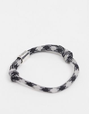 Classics 77 rope bracelet in black and grey