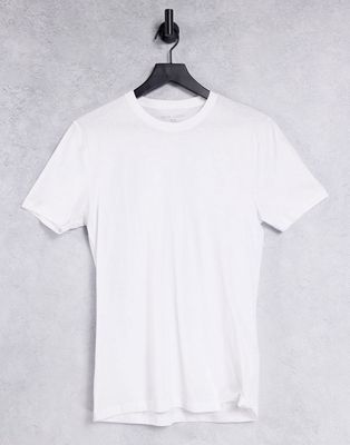 New Look muscle fit t-shirt in white