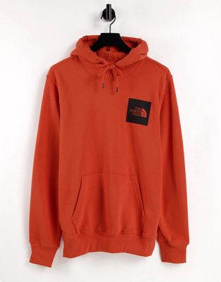 The Noth Face Fine hoodie in rust-Orange