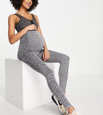 Mamalicious Activewear high waisted leggings in gray