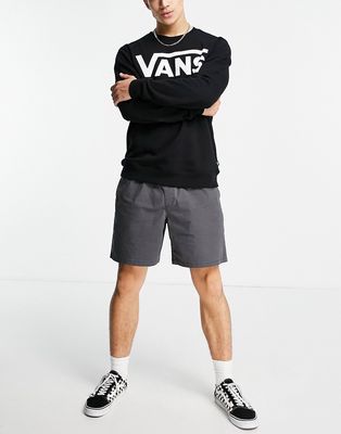 Vans shorts wth drawcord in washed charcoal-Gray