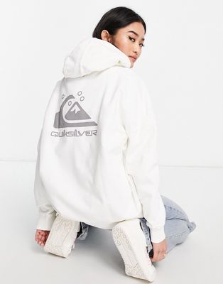Quiksilver Oversized hoodie in white