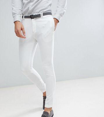 Noak Skinny Fit Wedding Suit Pants In Cream-White