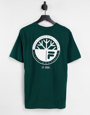 Fila T-shirt with back print in green