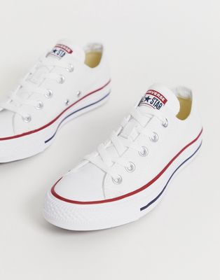 Converse Chuck Taylor All Star Ox canvas sneakers in white