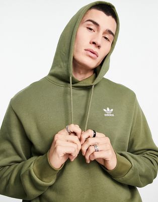 adidas Originals Essentials hoodie in focus olive-Green