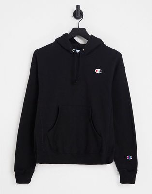 Champion hoodie with logo in black