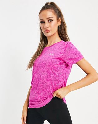 Under Armour Training tech t-shirt in pink