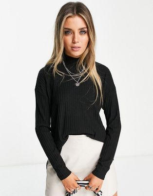 Vero Moda high neck sweater in black