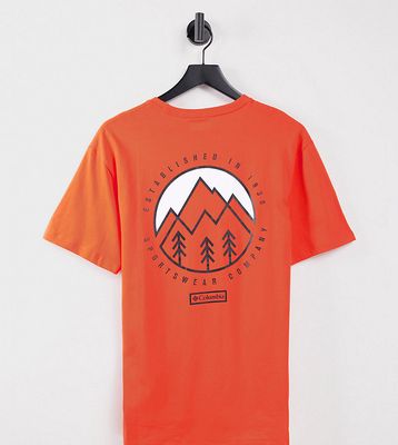 Columbia Tillamook T-shirt in red - Exclusive to ASOS