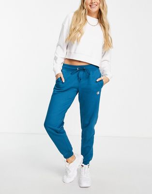 Champion sweatpants with small logo in blue-Blues