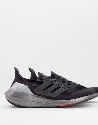 adidas Training Ultraboost 21 sneakers in red and gray