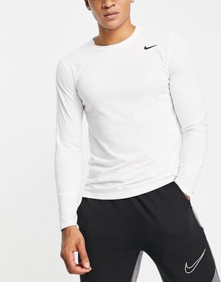 Nike Training Dri-FIT Legend 2.0 long sleeve t-shirt in white