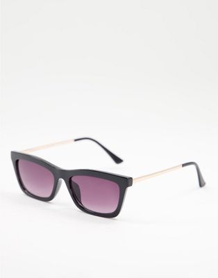 AJ Morgan Square Lens Sunglasses-Black