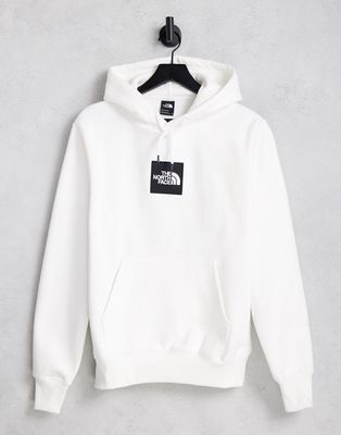 The North Face Heavyweight Box logo hoodie in white