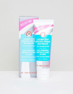 First Aid Beauty Hello FAB Coconut Skin Smoothie Priming Moisturizer 1.7 fl oz-No color