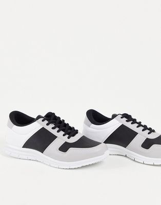 Bolongaro Trevor sneakers in black and gray-White